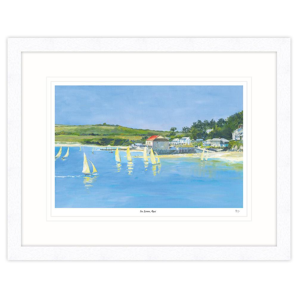 Framed Print-IC114F - Sea Breeze At Rock Framed Print-Whistlefish
