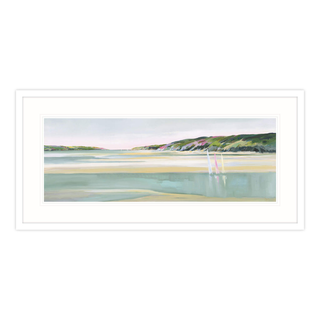 Framed Print-IC257F - Wait for the Turning Tide Framed Print-Whistlefish