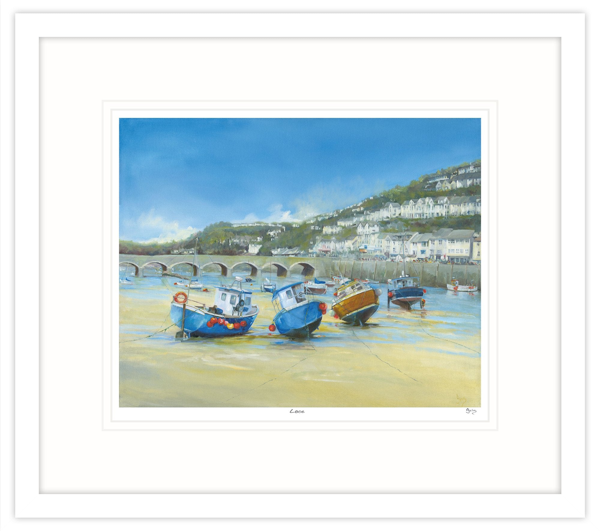 Framed Print-IC98F - Looe Framed Print-Whistlefish
