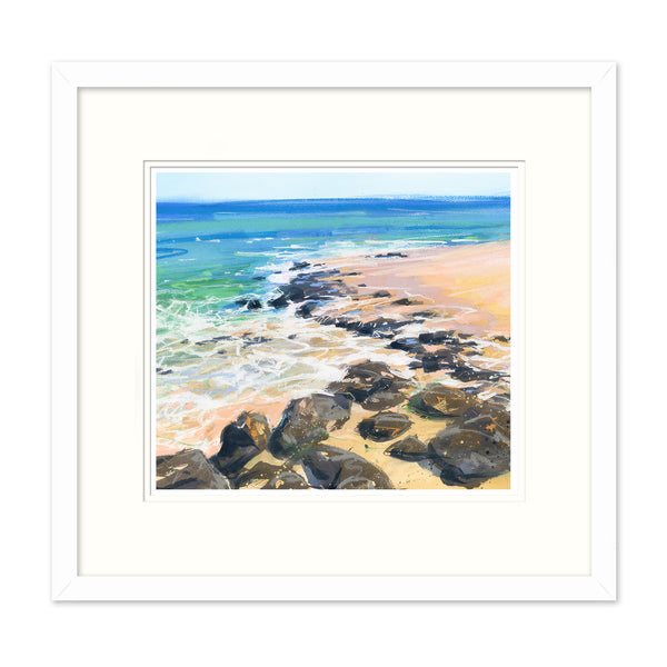 Framed Print-JBPA-BC2-057F - Beach Colours 2 Framed Print-James Bartholomew