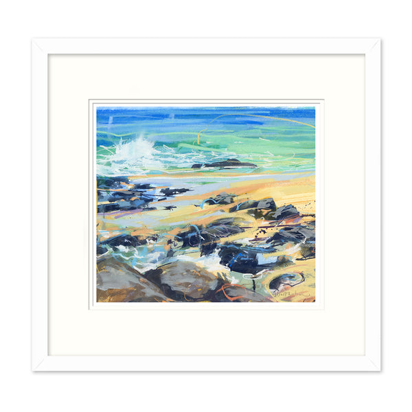 Framed Print-JBPA-BC4-058F - Beach Colours 4 Framed Print-James Bartholomew
