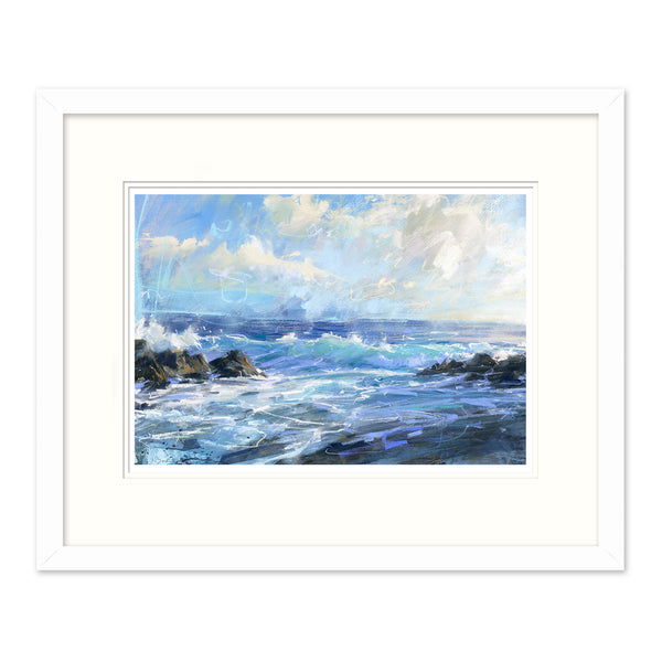 Framed Print-JBPA-BSB-103F - Big Sky, Big Surf Framed Print-James Bartholomew
