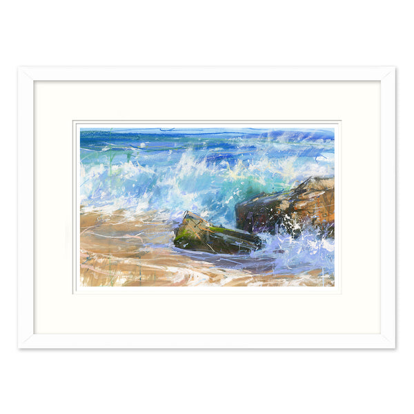 Framed Print-JBPA-PC-111F - Porthchapel Colours Framed Print-James Bartholomew