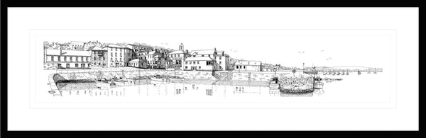 Framed Print-JW011AF - Falmouth Harbour Framed-Whistlefish