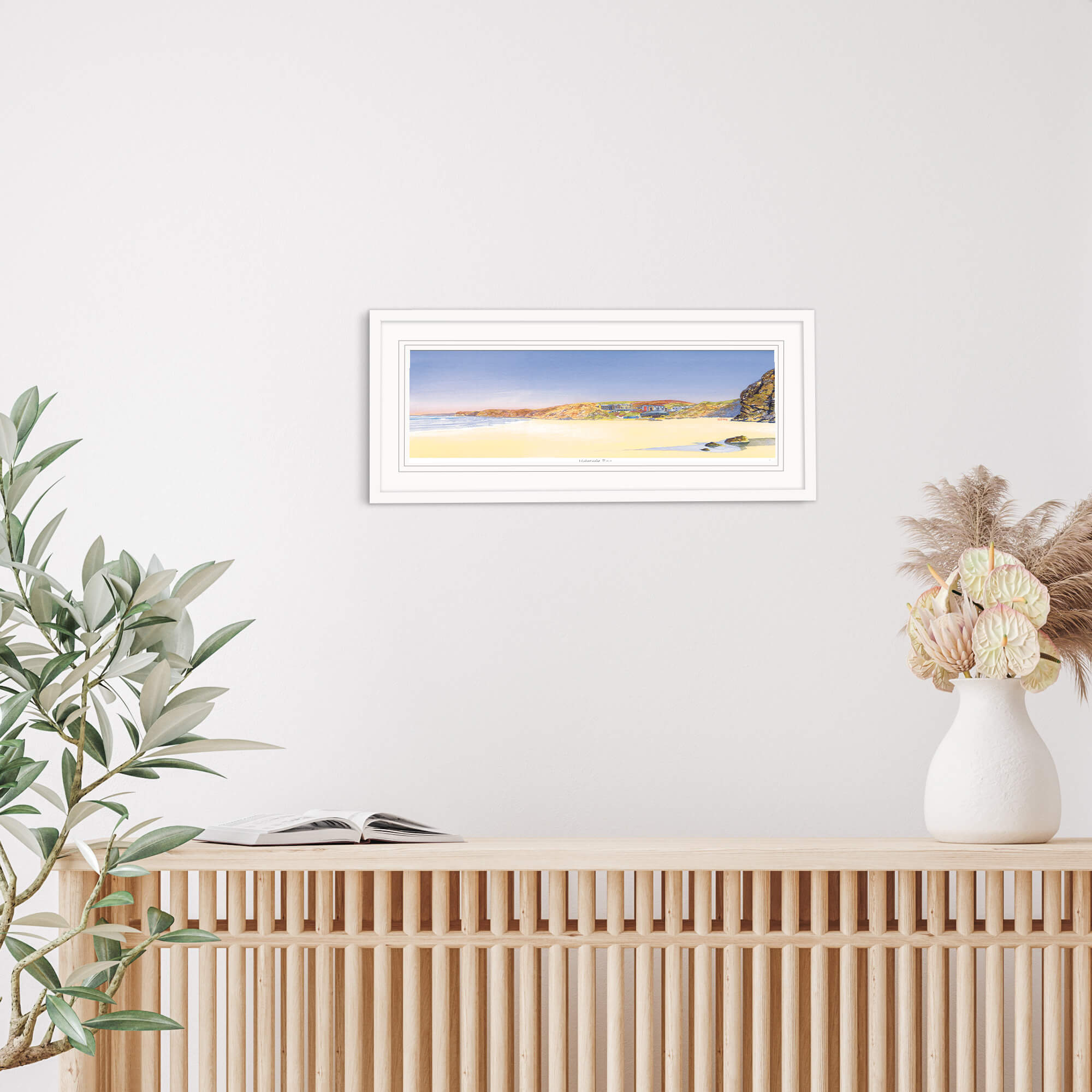 Framed Print-JW178F - Watergate Bay Framed-Whistlefish