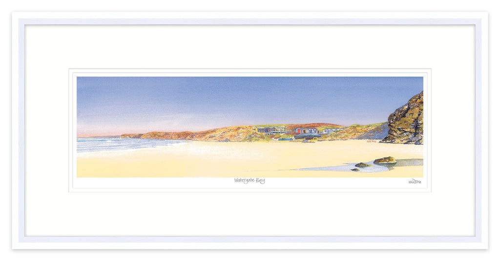 Framed Print-JW178F - Watergate Bay Framed-Whistlefish