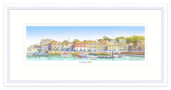 Framed Print-JW214F - Quiet Evening Padstow Framed-Whistlefish