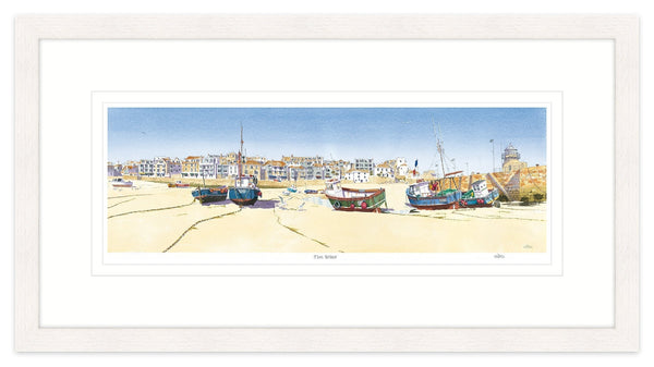 Framed Print-JW219F - St Ives Harbour Framed-Whistlefish