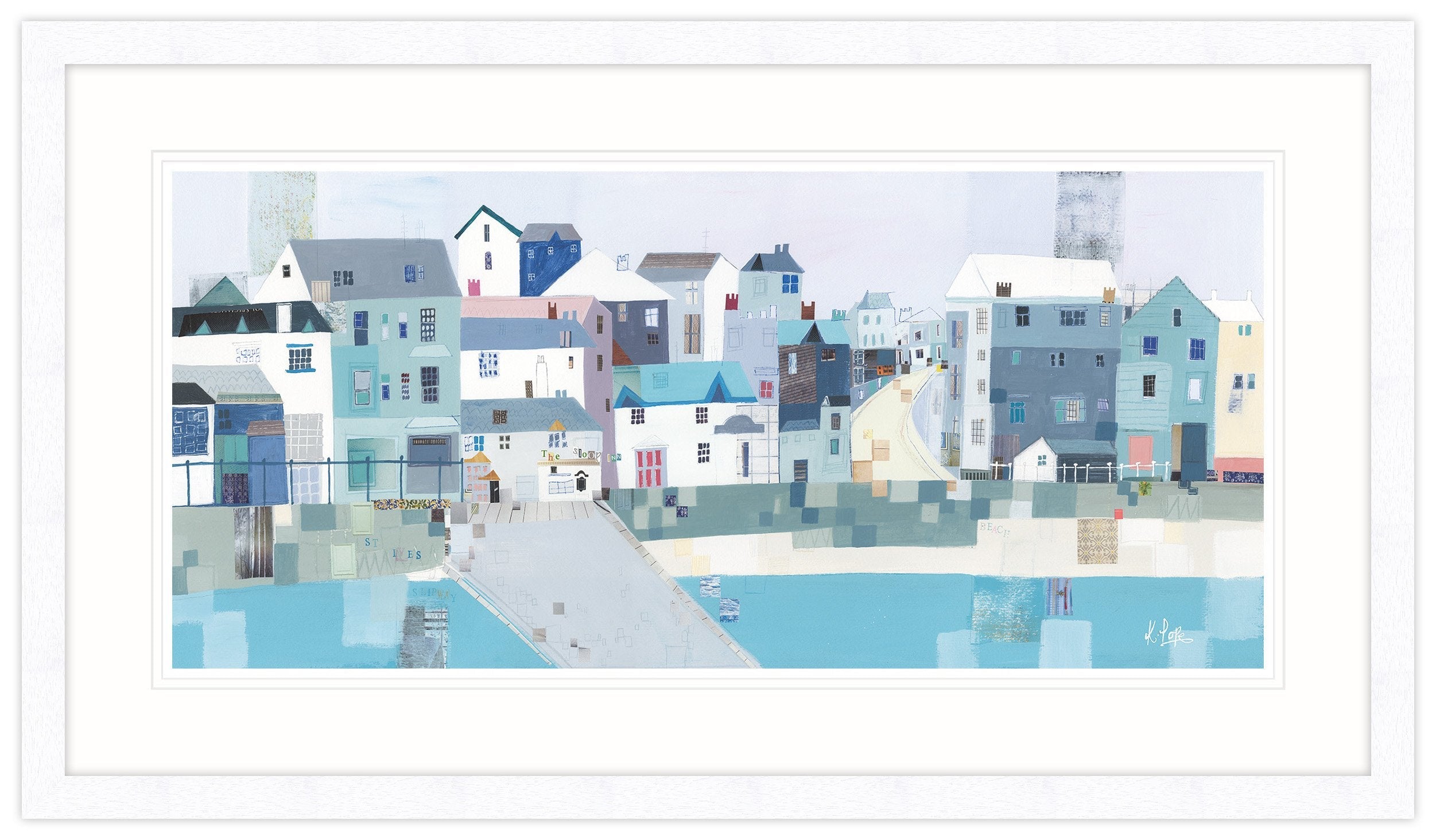 St Ives Slipway Framed - Whistlefish