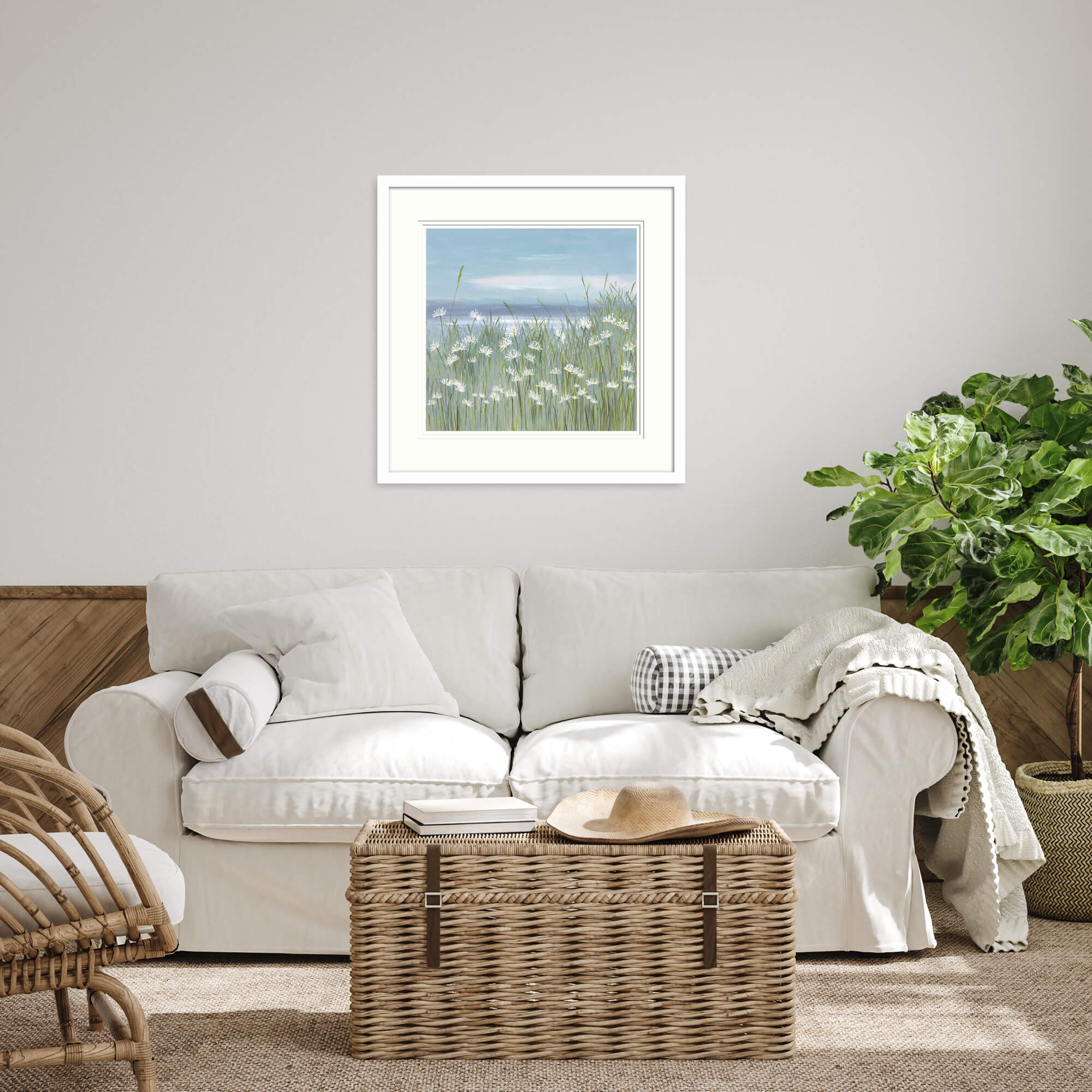 Framed Print-LT002F - Daisy Daisy Medium Framed Art Print-Whistlefish