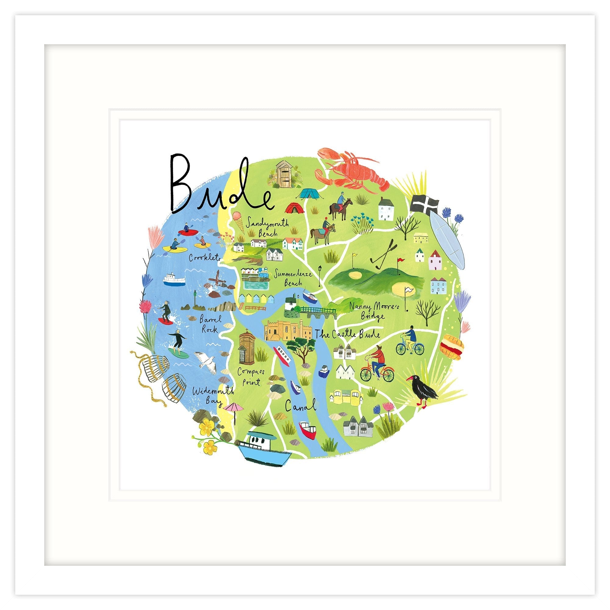 Framed Print-RC10F - Bude-Whistlefish