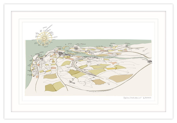 Framed Print-SB37F - Padstow, I Love it Framed Art Print-Whistlefish