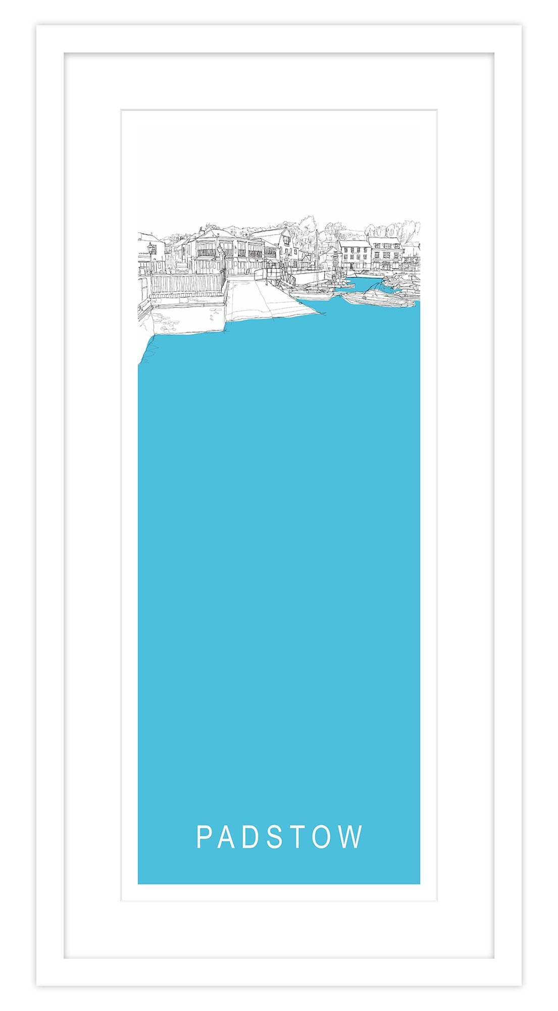 Framed Print-SH58F - Padstow Pucelli's Long Framed Print-Whistlefish