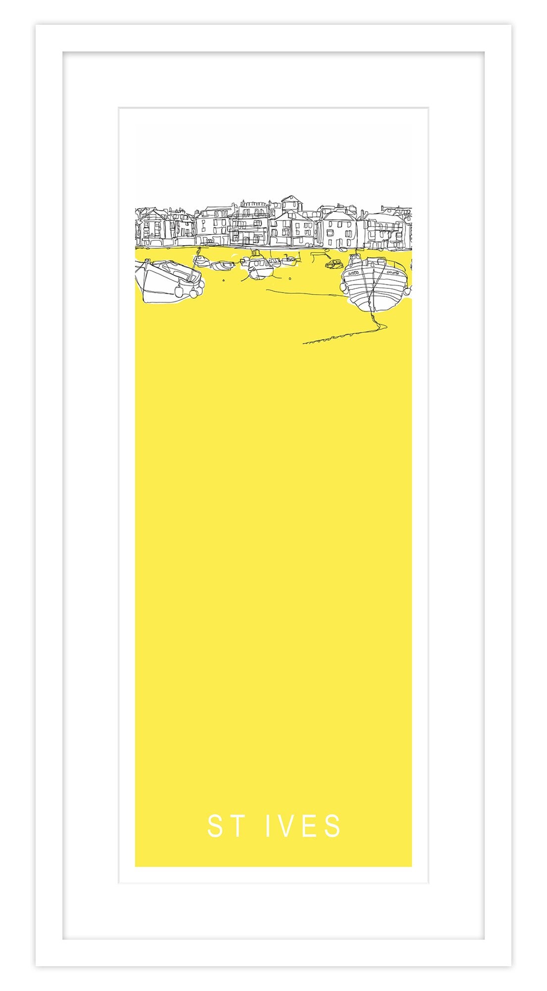 Framed Print-SH62F - SH62F - St Ives Wharf Road Framed Print-Whistlefish