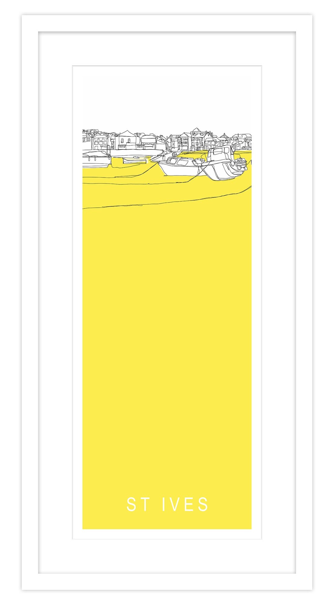 Framed Print-SH63F - SH63F - St Ives The Wharf Framed Print-Whistlefish