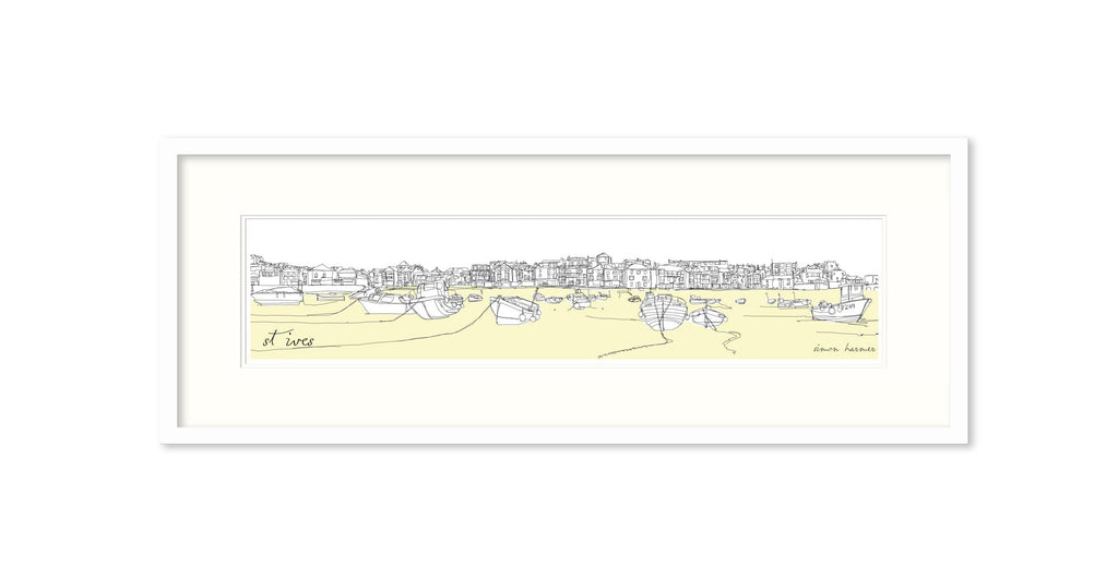 Framed Print-SH91F - St Ives Harbour Medium-Whistlefish