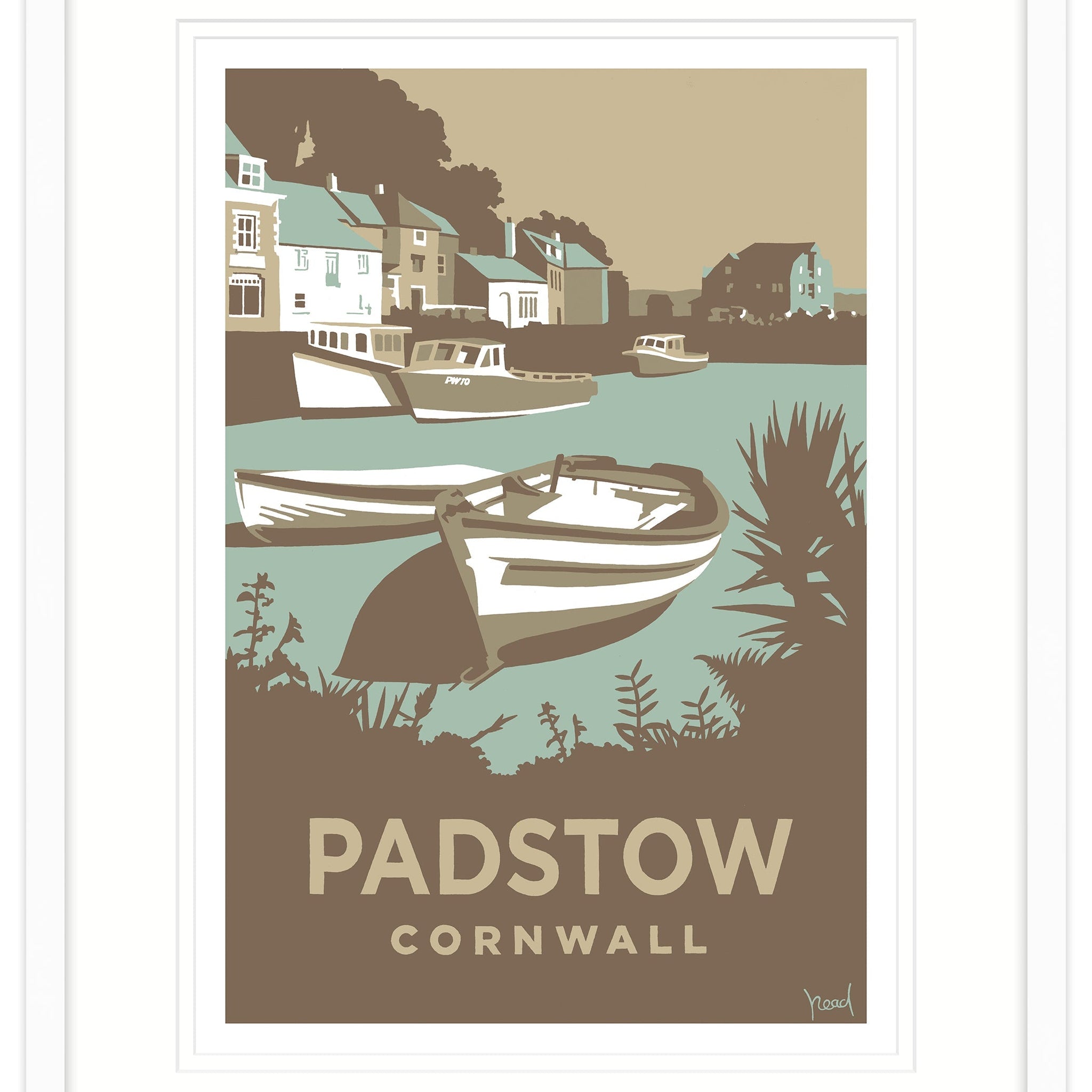 Framed Print-SR13F - Padstow-Whistlefish