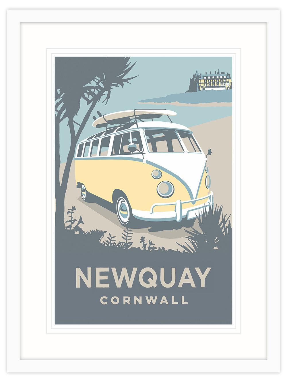 Framed Print-SR53F - Newquay Framed Travel Print-Whistlefish