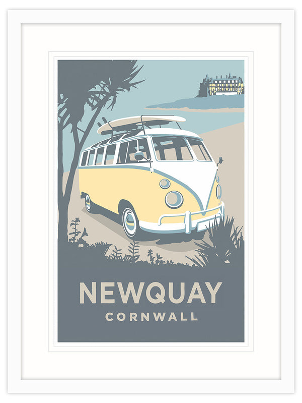 Framed Print-SR53F - Newquay Framed Travel Print-Whistlefish