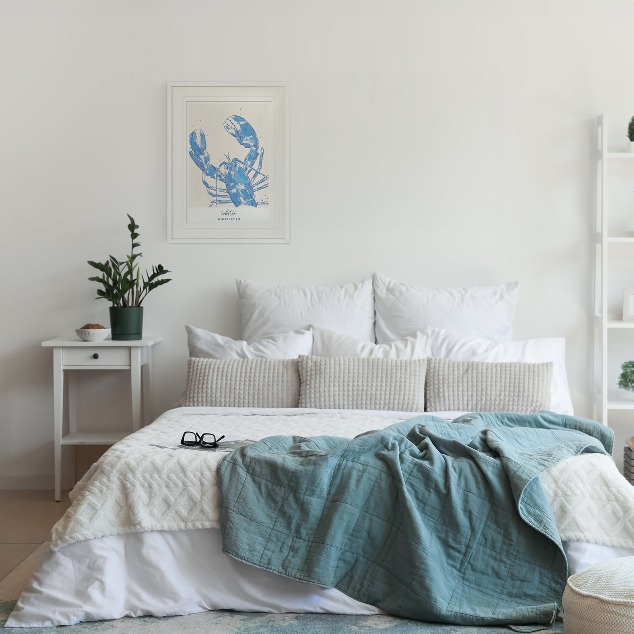 Framed Print-WF041288F - Lobster Large Framed Print-Whistlefish