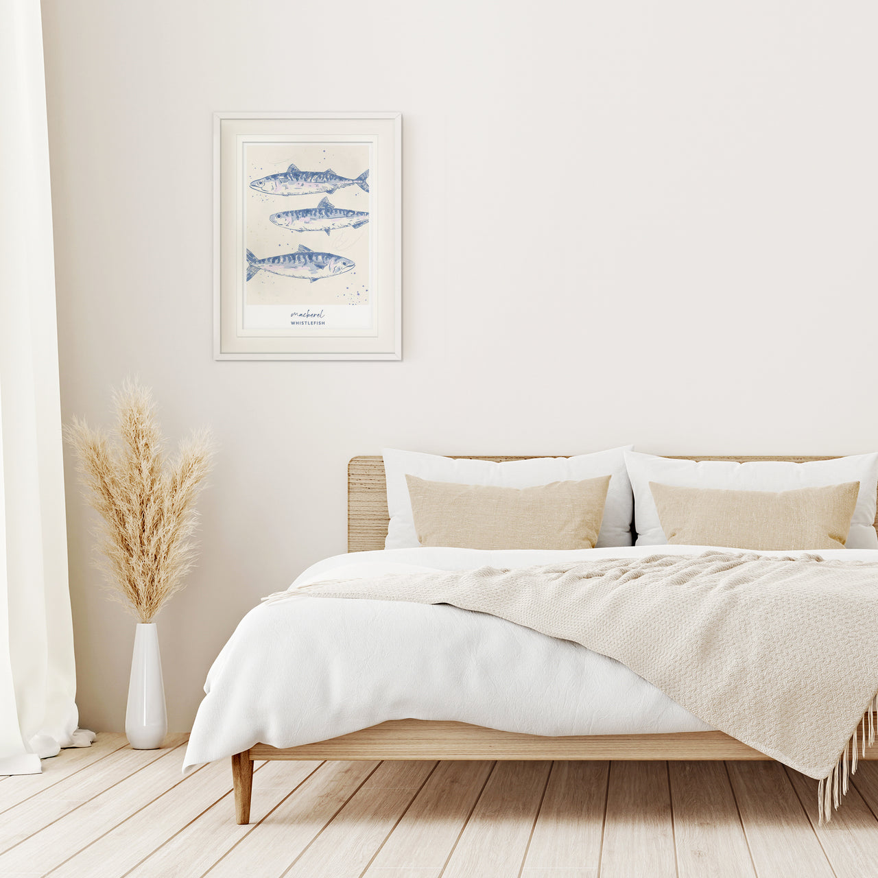 Framed Print-WF041290F - Mackerel Large Framed Print-Whistlefish