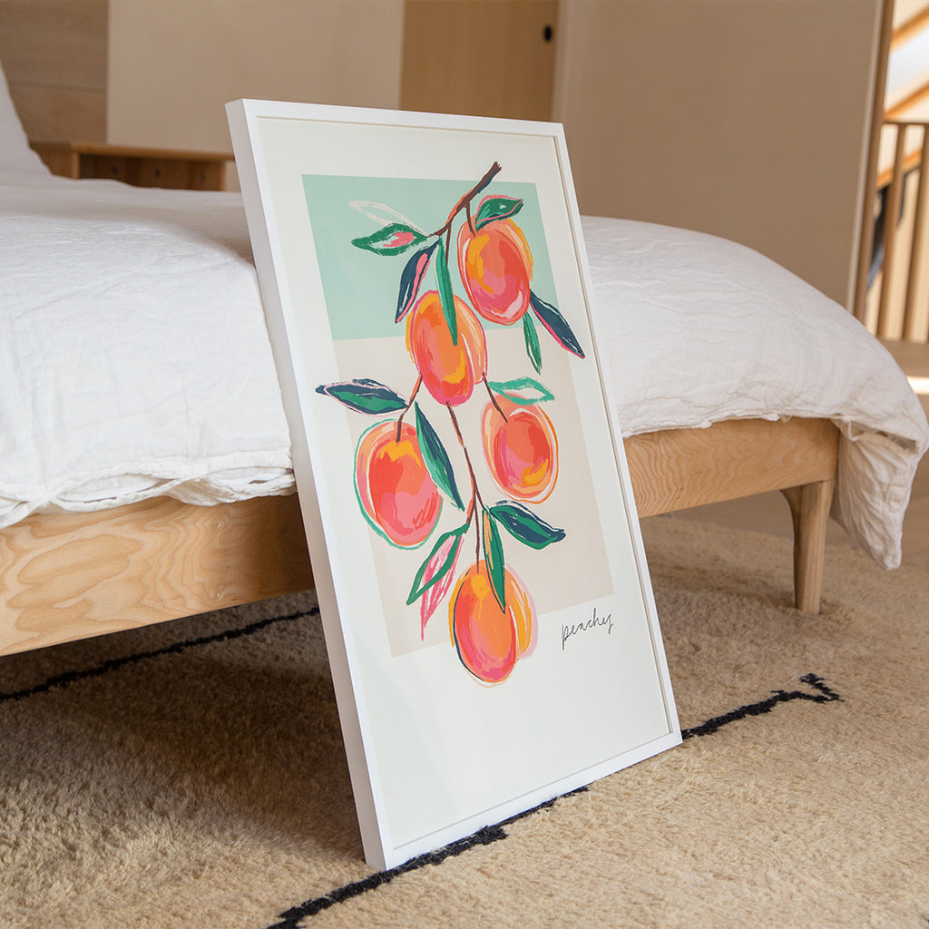 Framed Print-WF1089F - Peaches Framed Print-Whistlefish