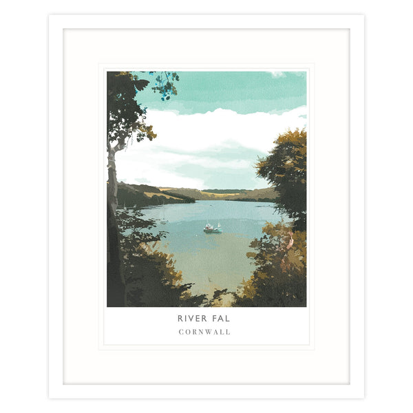 Framed Print-WF109F - River Fal-Whistlefish
