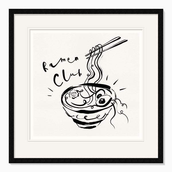 Framed Print-WF1101F - Ramen Club Framed Print-Whistlefish