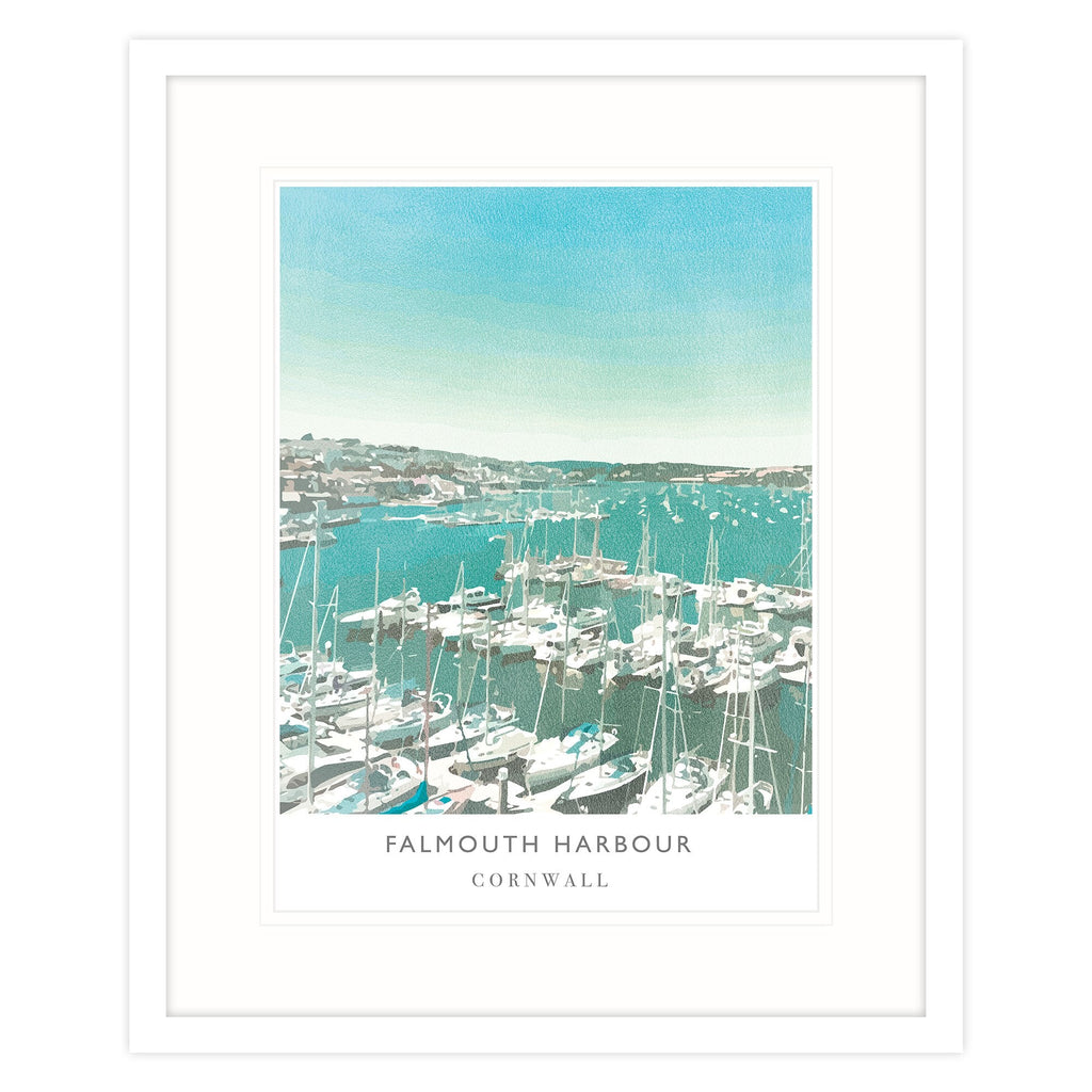 Framed Print-WF110F - Falmouth Harbour Framed Print-Whistlefish