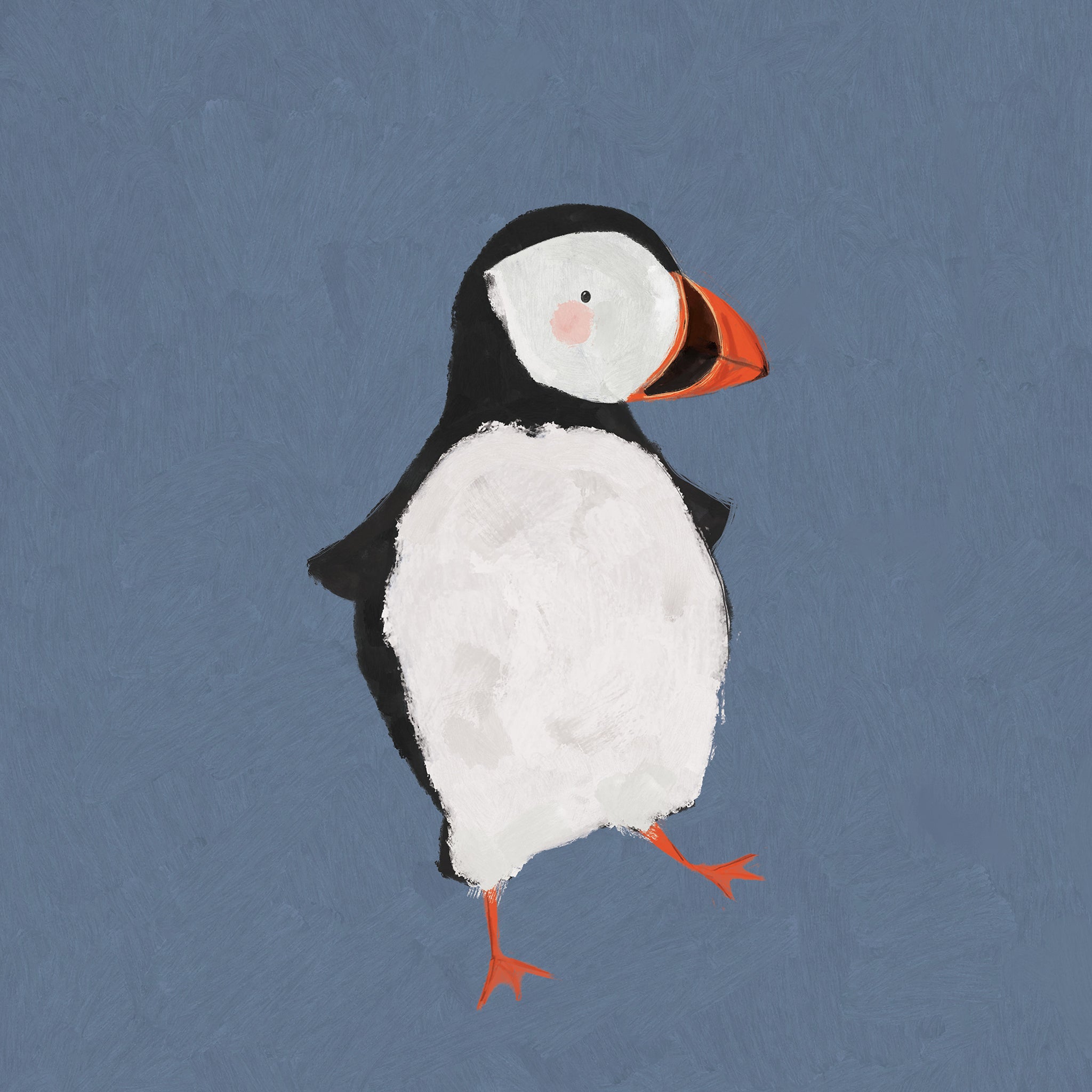 Framed Print-WF1111F - Puffin Large Framed Print-Whistlefish