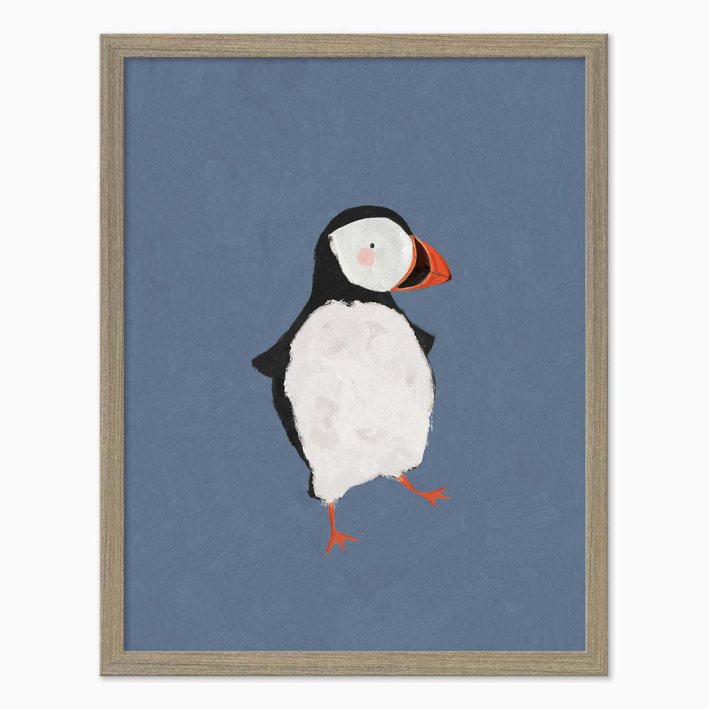 Framed Print-WF1111F - Puffin Medium Framed Print-Whistlefish
