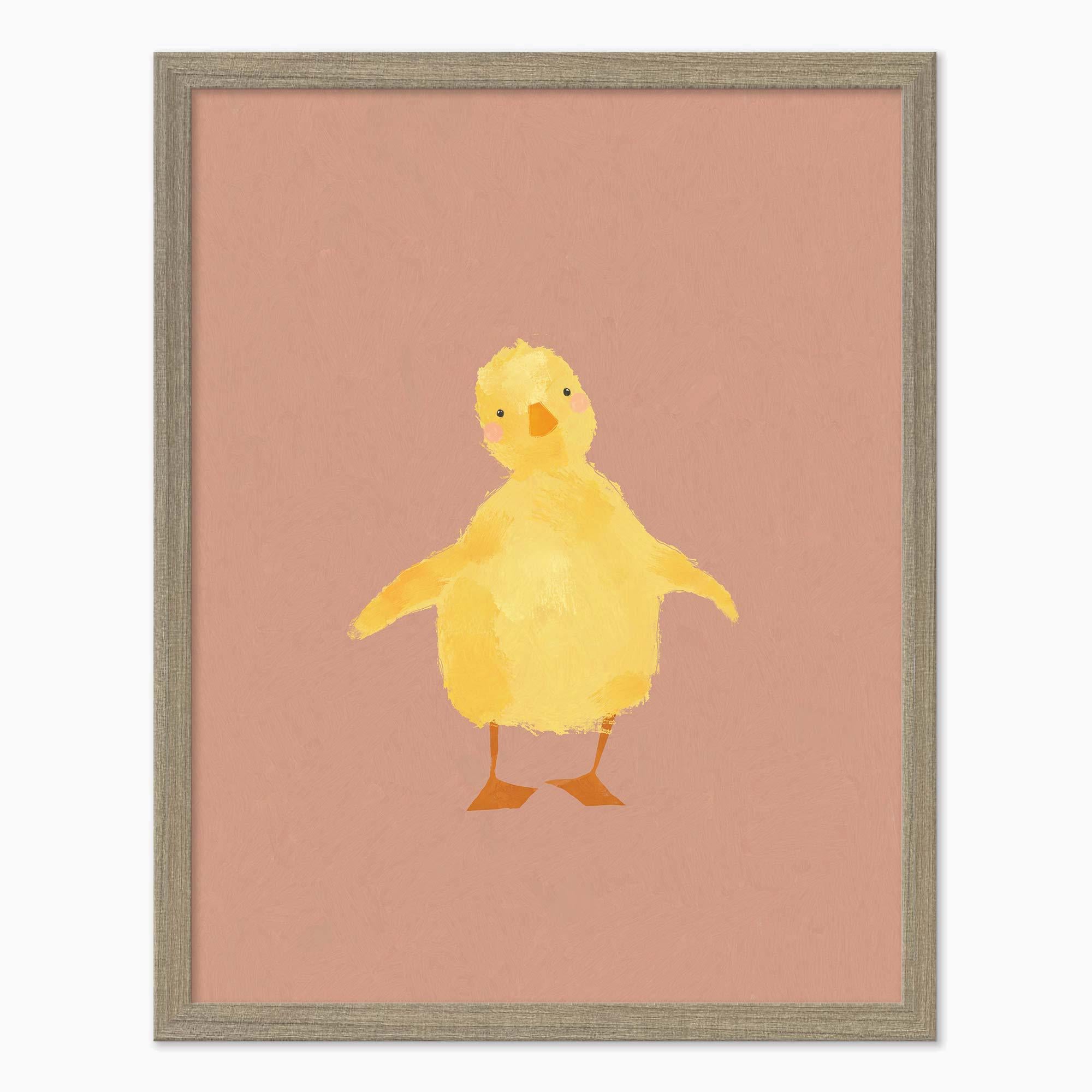 Framed Print-WF1114F - Duckling Medium Framed Print-Whistlefish