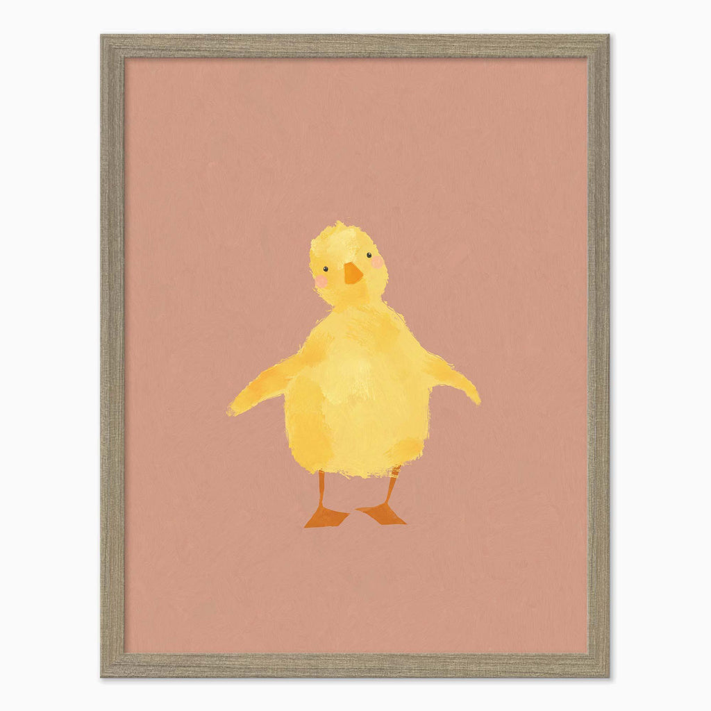 Framed Print-WF1114F - Duckling Medium Framed Print-Whistlefish
