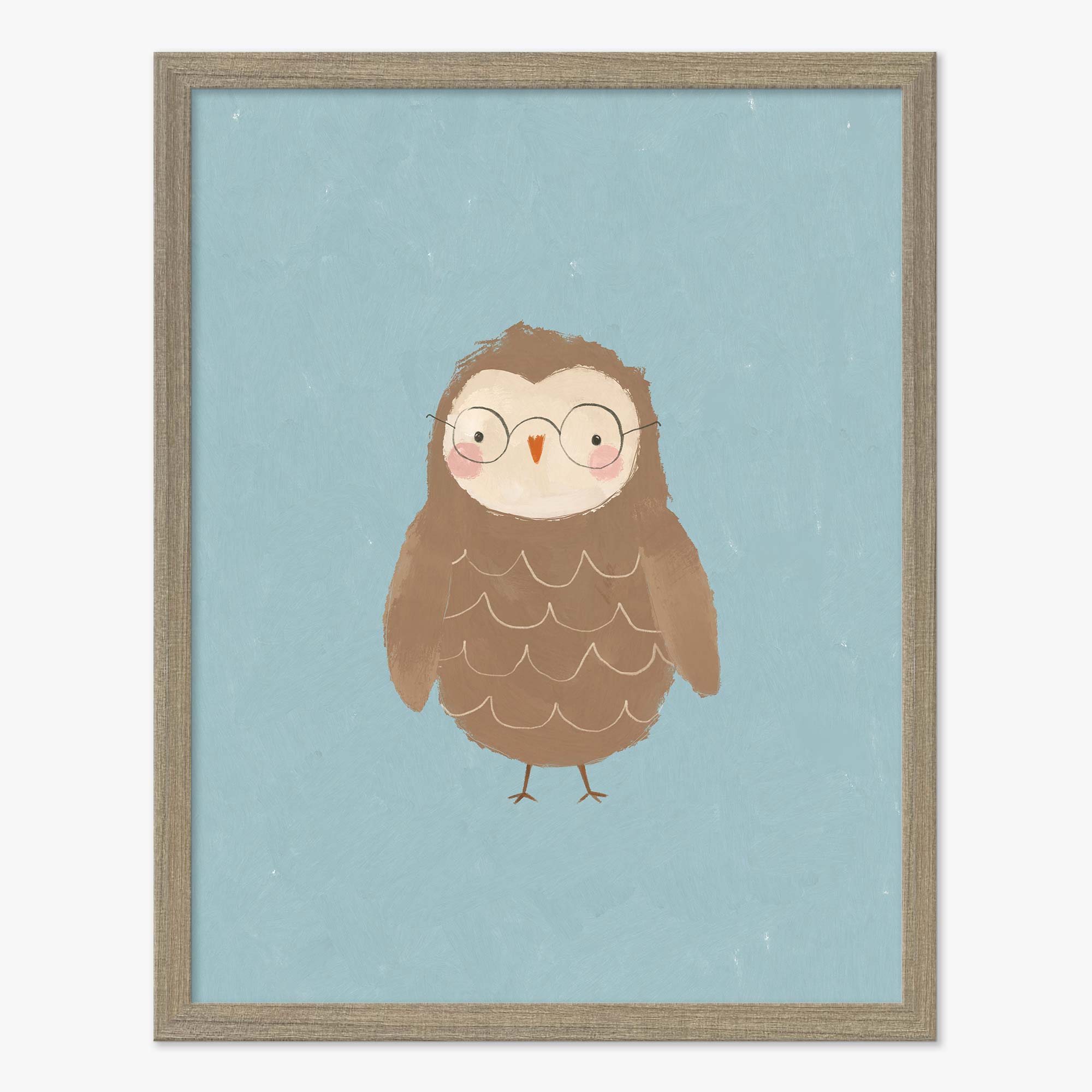 Framed Print-WF1115F - Owl Large Framed Print-Whistlefish