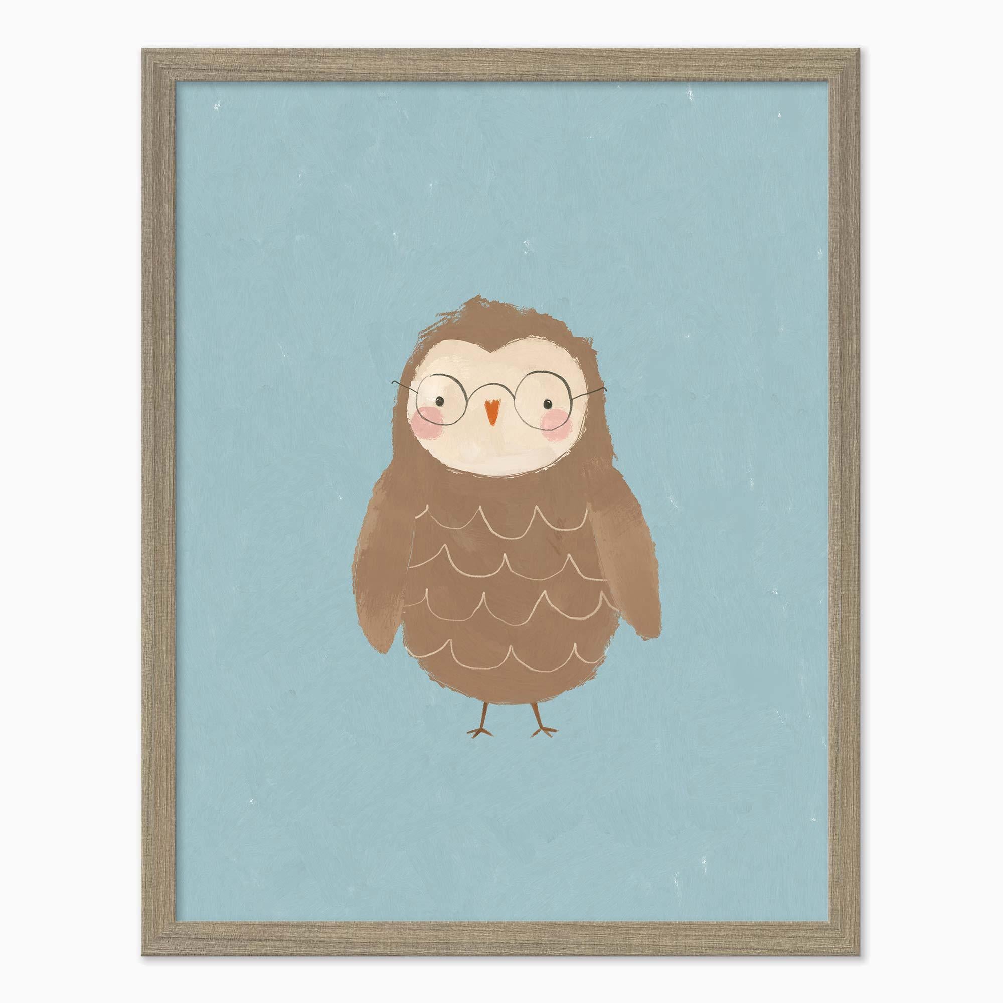 Framed Print-WF1115F - Owl Medium Framed Print-Whistlefish