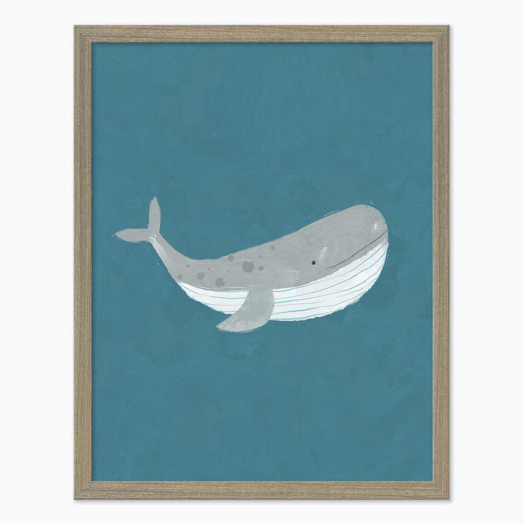 Framed Print-WF1116F - Whale Medium Framed Print-Whistlefish