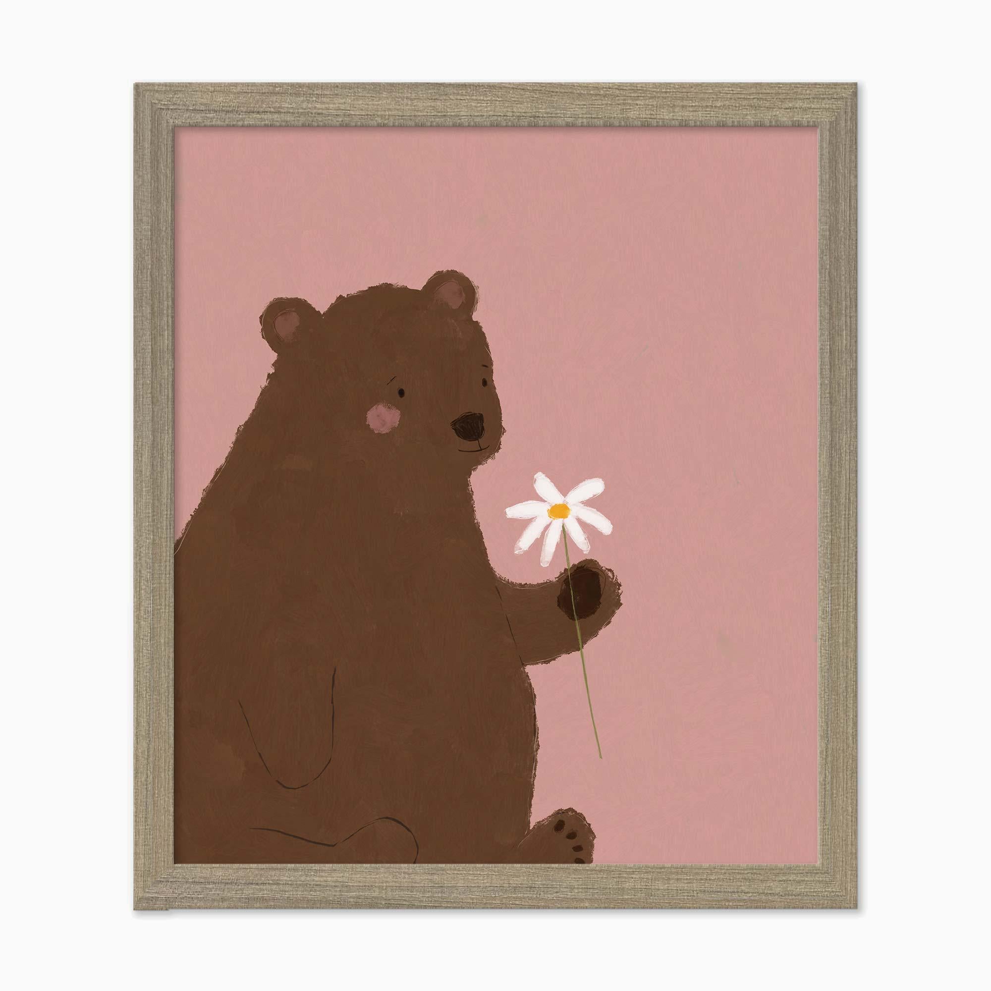 Framed Print-WF1117F - Bear Small Framed Print-Whistlefish