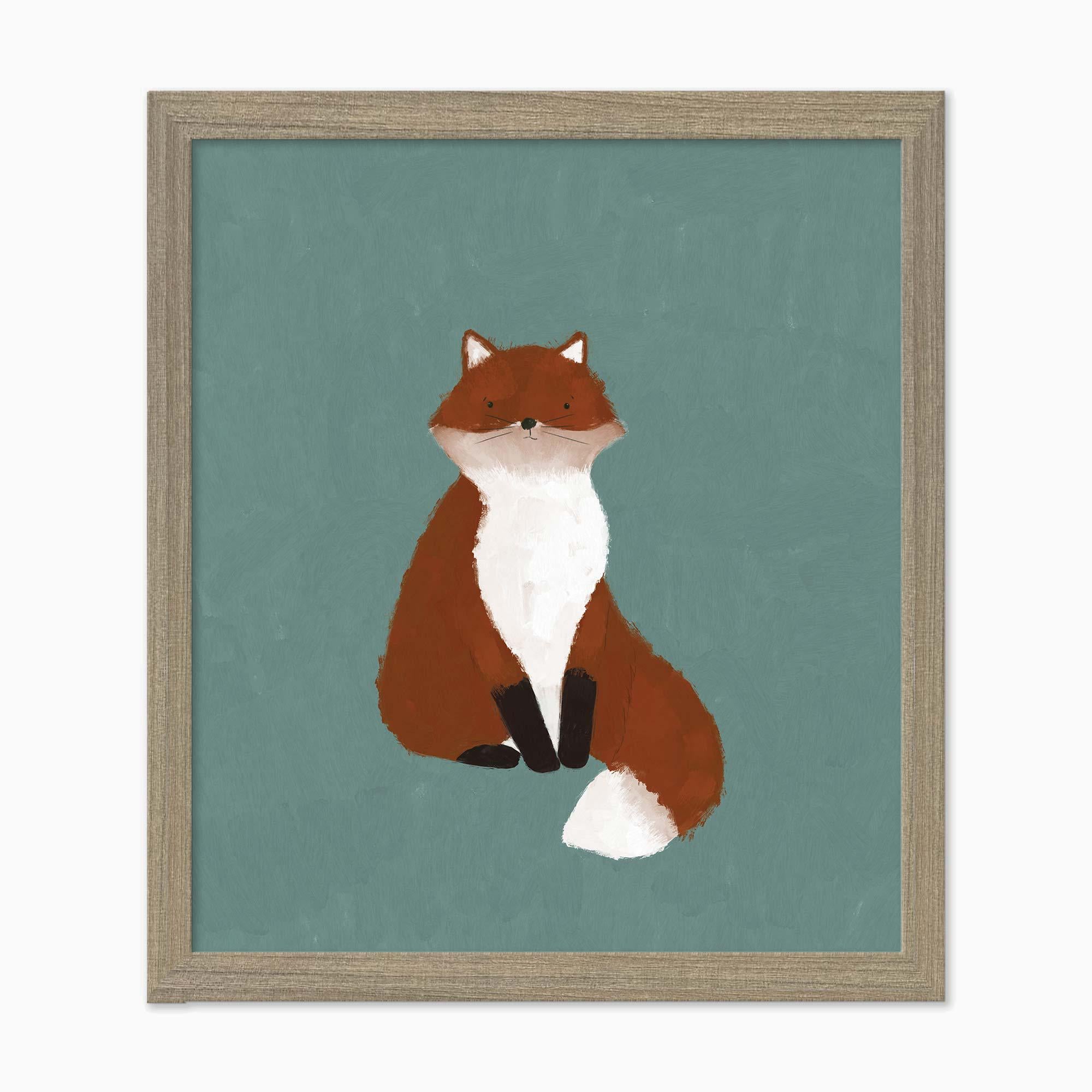 Framed Print-WF1120F - Fox Small Framed Print-Whistlefish