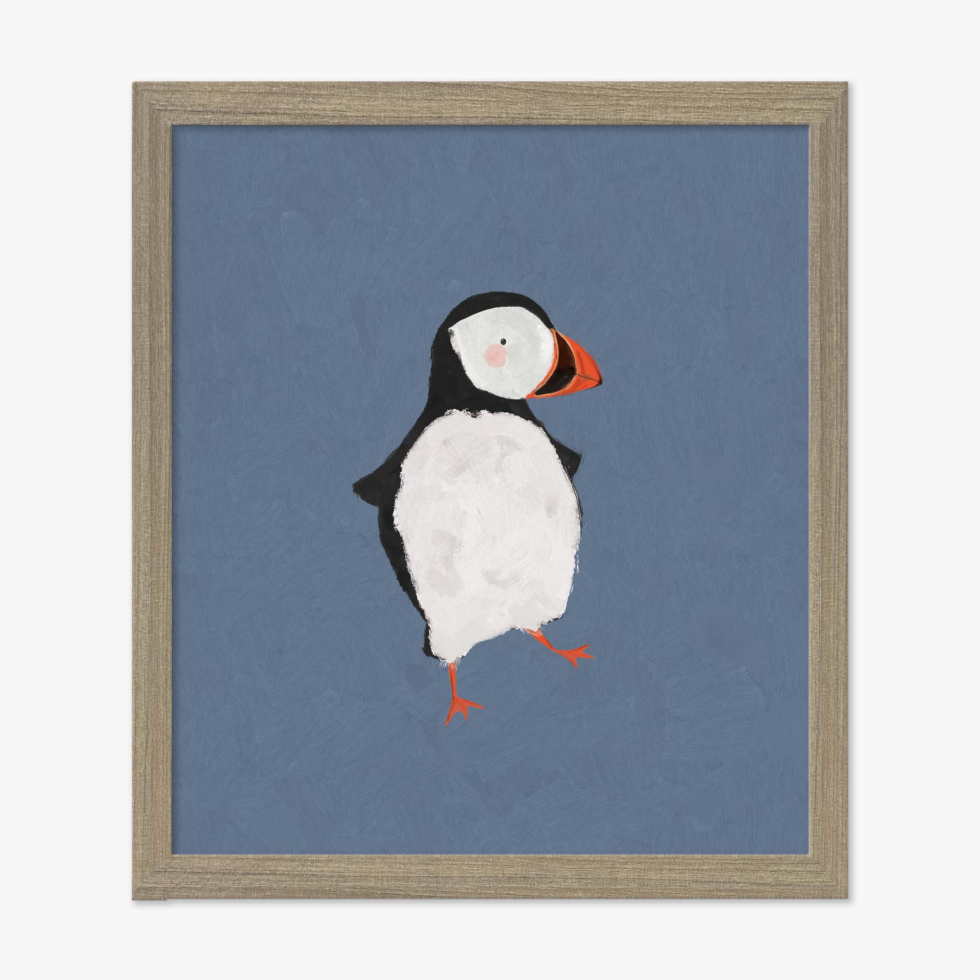 Framed Print-WF1121F - Puffin Small Framed Print-Whistlefish