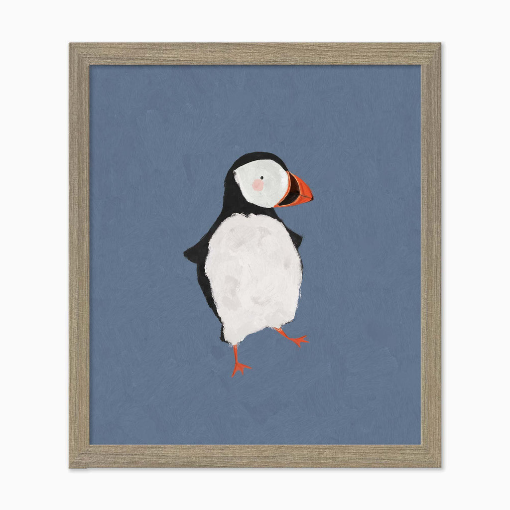 Framed Print-WF1121F - Puffin Small Framed Print-Whistlefish