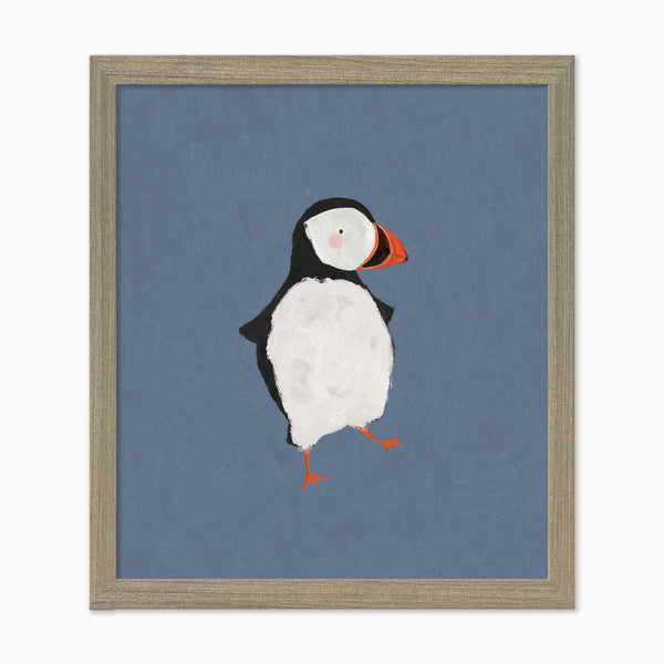 Framed Print-WF1121F - Puffin Small Framed Print-Whistlefish