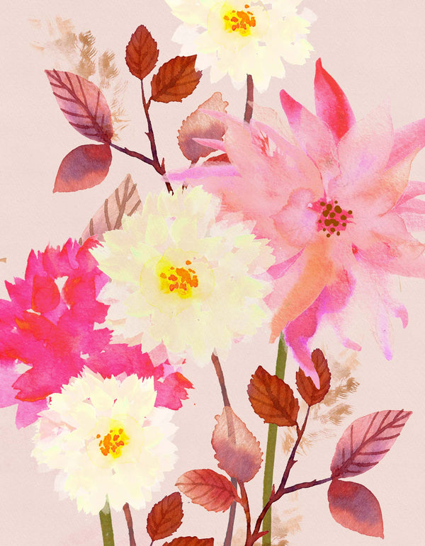 Print-WF1147P - Golden Petal Whispers Art Print-Whistlefish