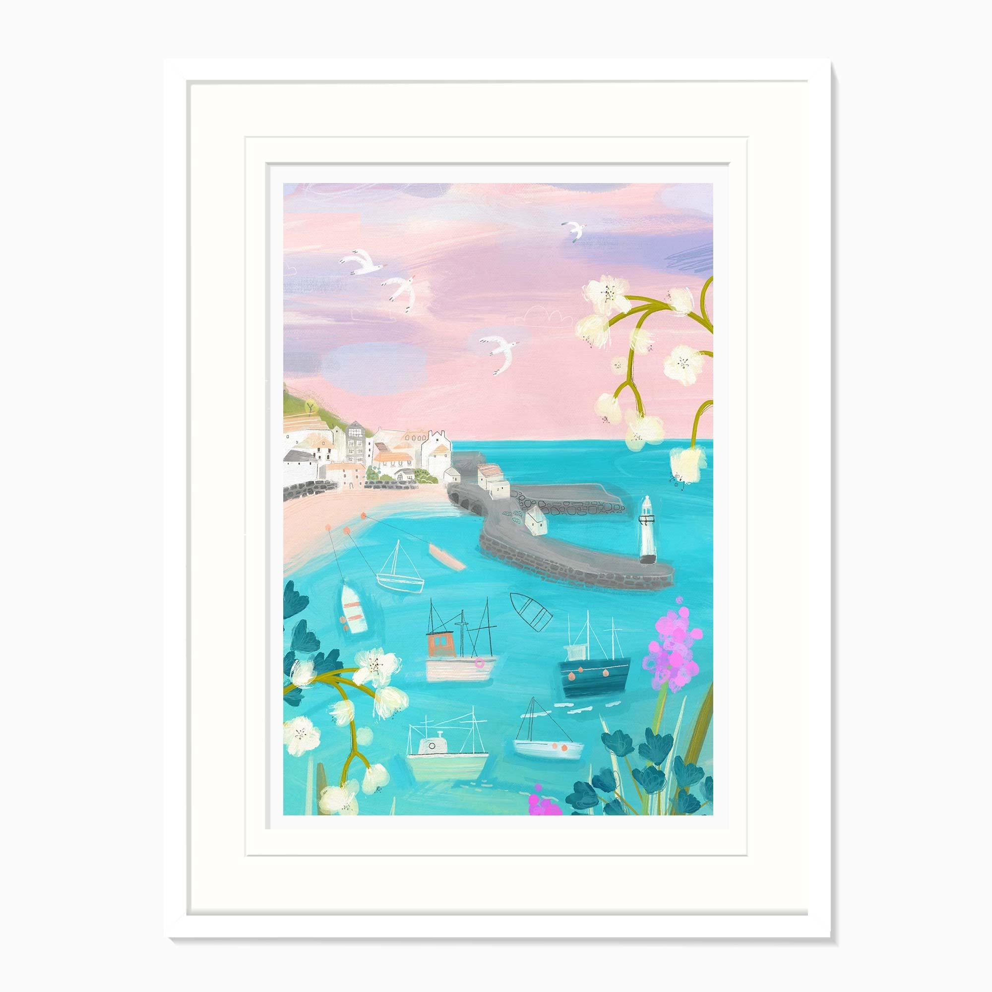 Framed Print-WF1155F - St Ives Spring Light Framed Print-Whistlefish