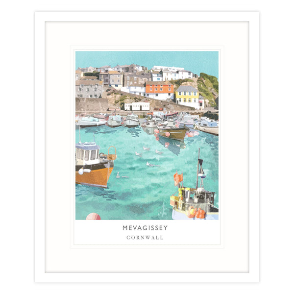 Framed Print-WF115F - Mevagissey Framed Print-Whistlefish