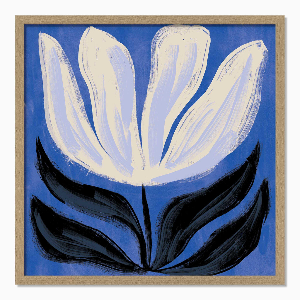 Framed Print-WF1161F - Midnight Bloom Framed Print-Whistlefish