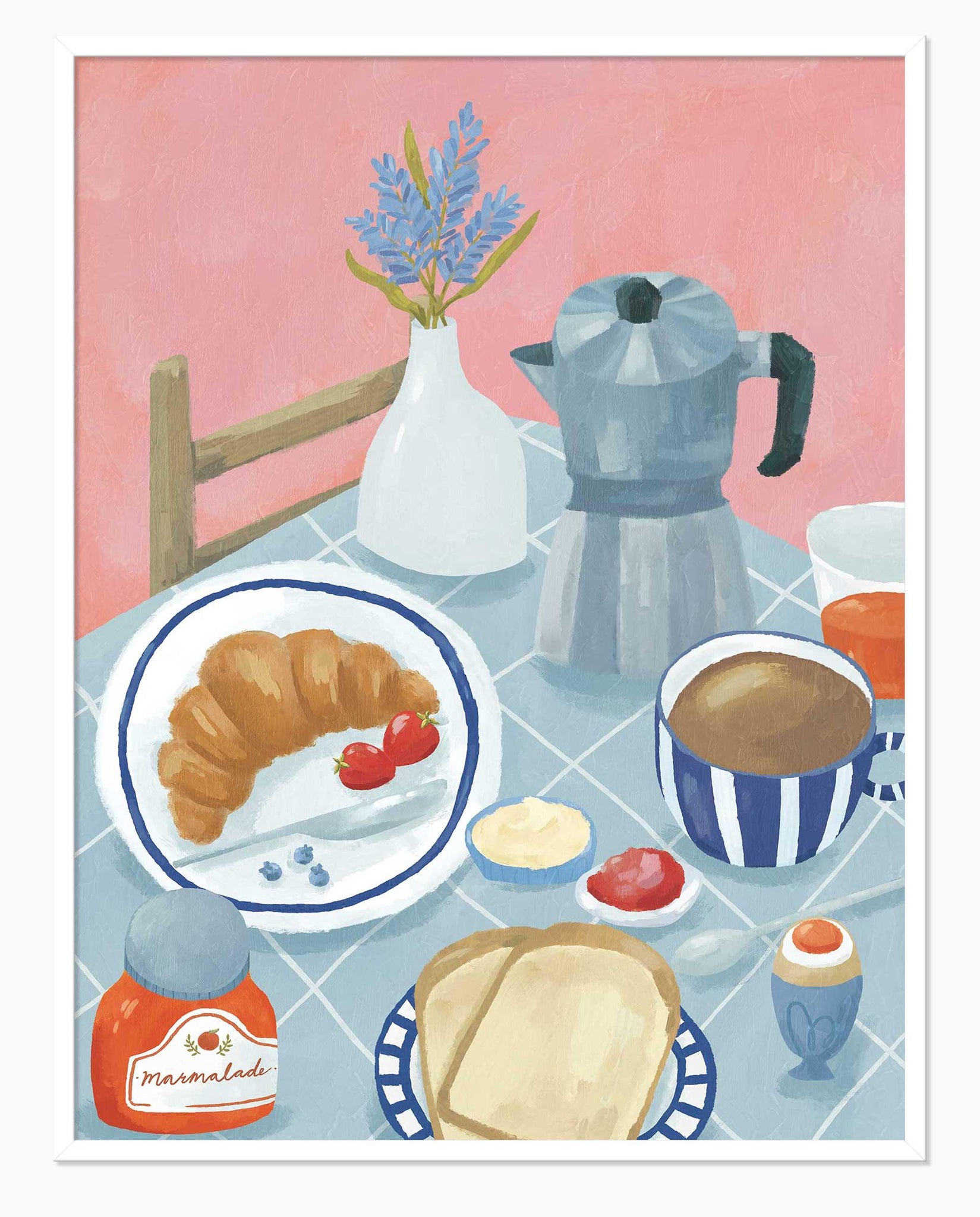 Framed Print-WF1167F - Breakfast Table Framed Print-Whistlefish