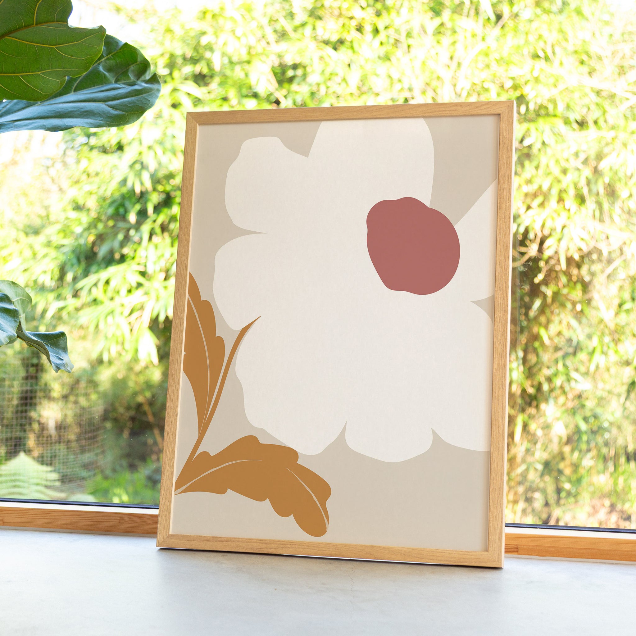 Framed Print-WF1173F - Golden Stem Framed Print-Whistlefish