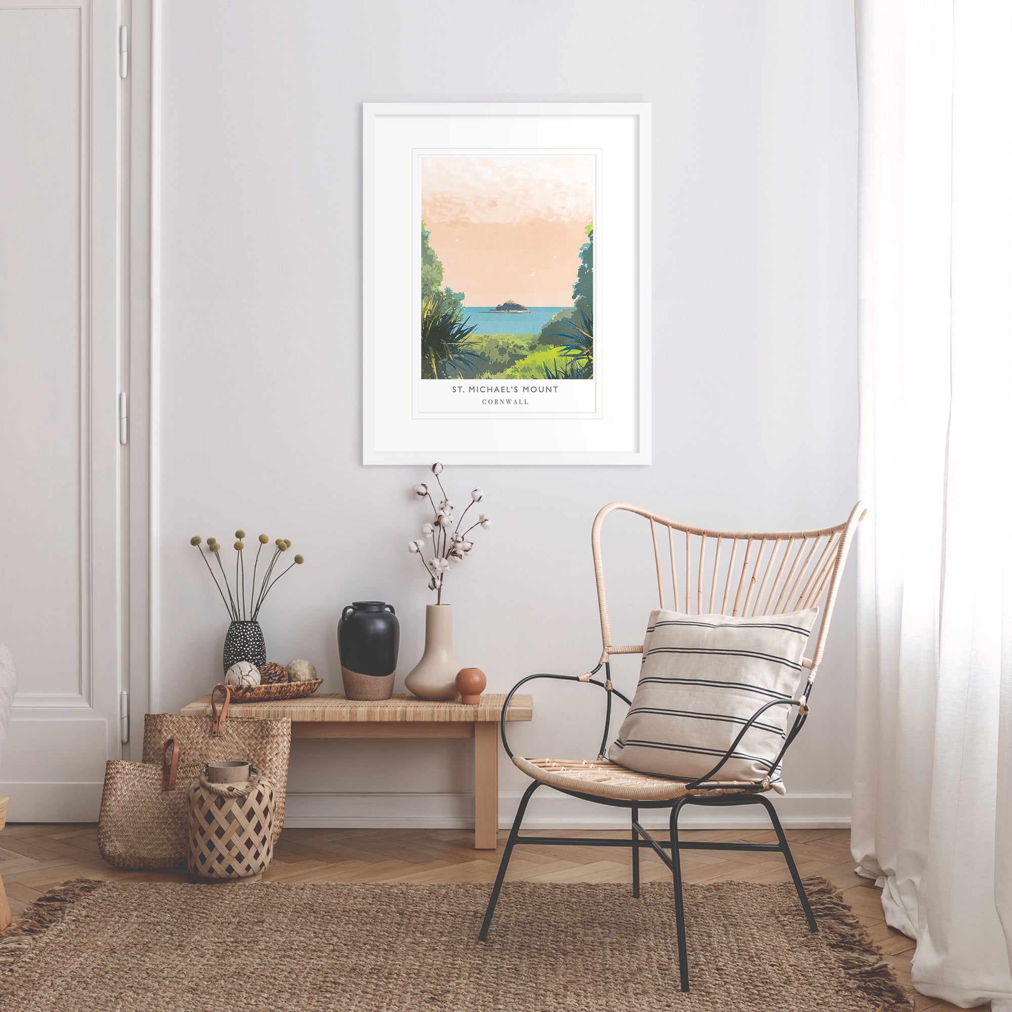 Framed Print-WF118F - St Michaels Mount Framed Print-Whistlefish