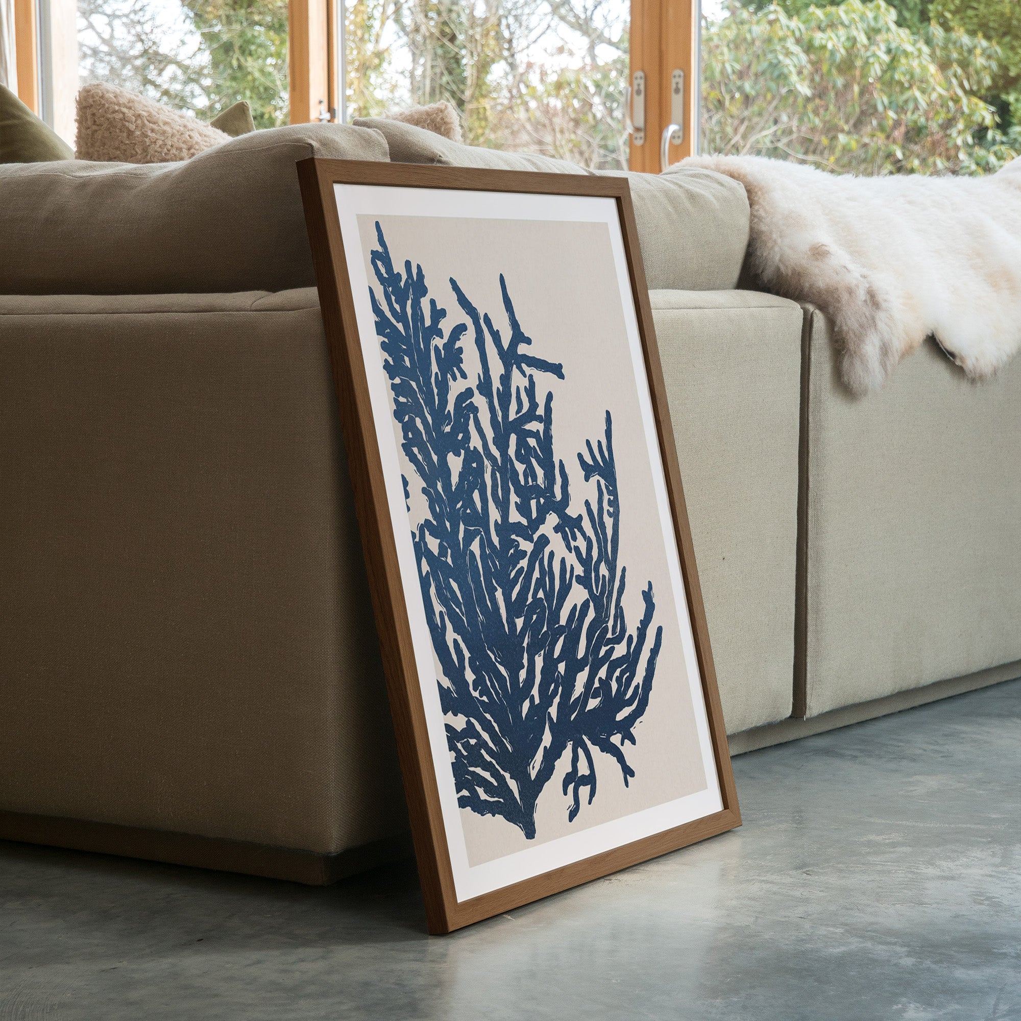 Framed Print-WF1197F - Seaweed Large Framed Print-Whistlefish