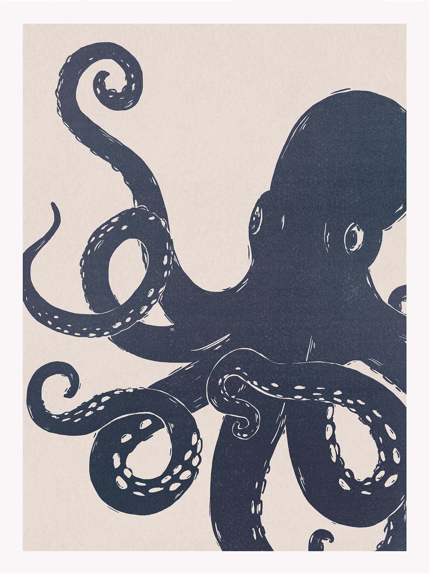 Framed Print-WF1201F - Octopus Large Framed Print-Whistlefish